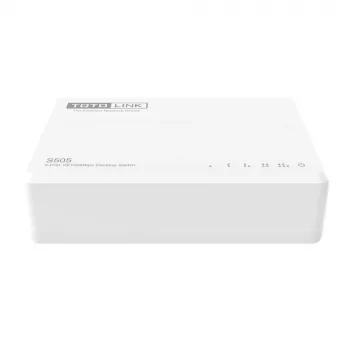 Nepārvaldīts slēdzis TOTOLINK S505-V5 5 porti Fast Ethernet 10/100 Balts