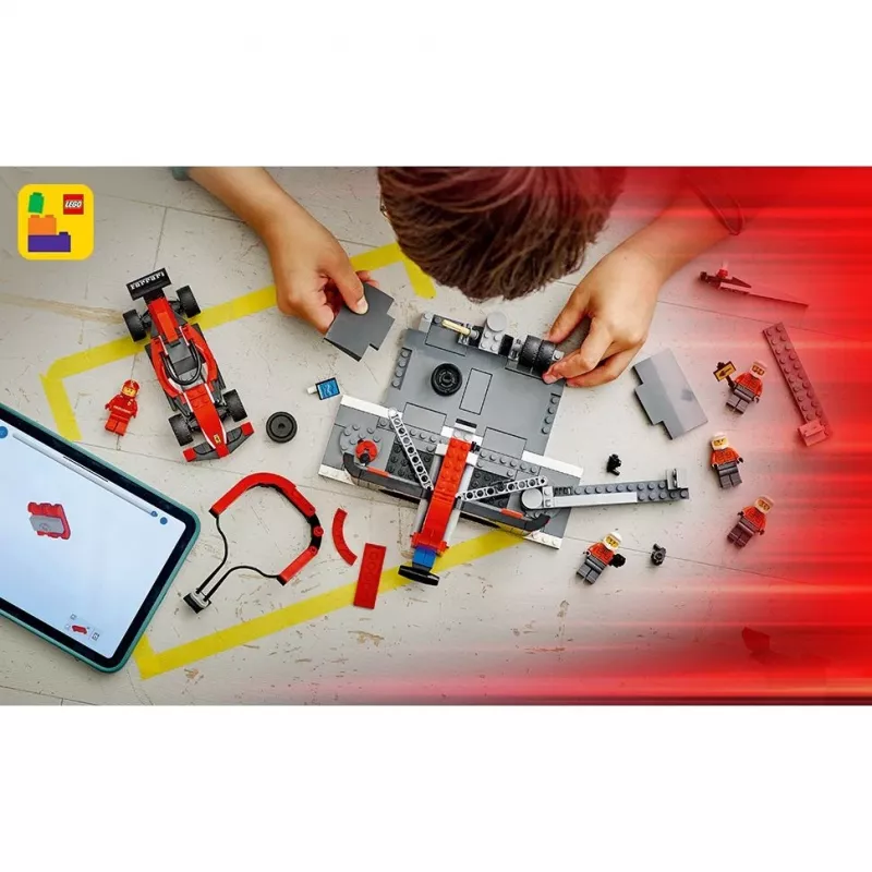 LEGO City F1 Pit Stop komplekts 60443 — Ferrari F1 mašīna, 322 detaļas, 5 minifigūras, vecumam no 6 gadiem