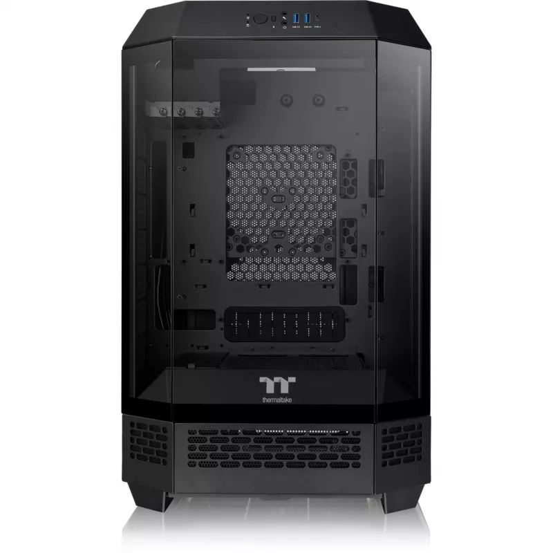 Thermaltake The Tower 300 Black Micro Tower - dators korpuss ar rūdītu stiklu