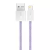 Baseus Dynamic kabelis USB uz Lightning, 2.4A, 2m (Violeta)