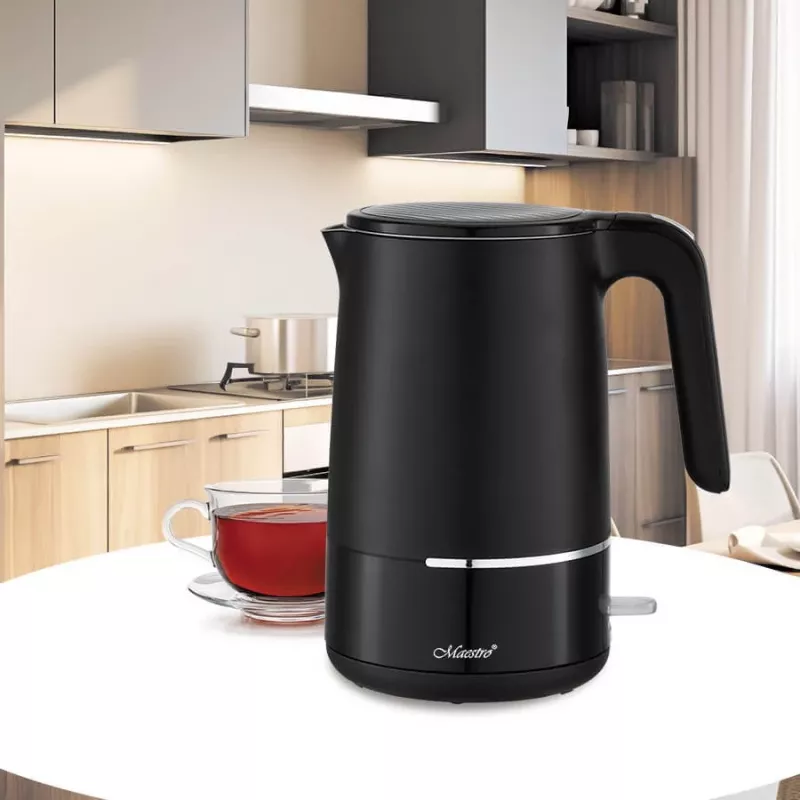 Maestro MR-037 elektriskā tējkanna 1.7 L 1800 W (MR-037-BLACK) Melna