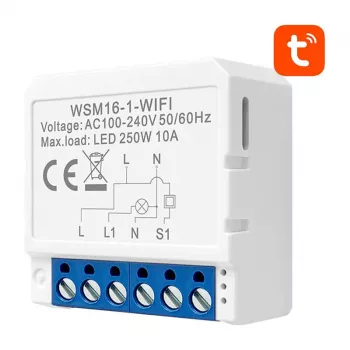 Avatto WSM16-W1 viedais slēdzis — 1 kanāla WiFi modulis mājas automatizācijai