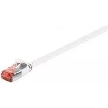 Wentronic Goobay CAT 6 plakanais lēciena kabelis, U/FTP, balts, 15 m – vara materiāls (94922)