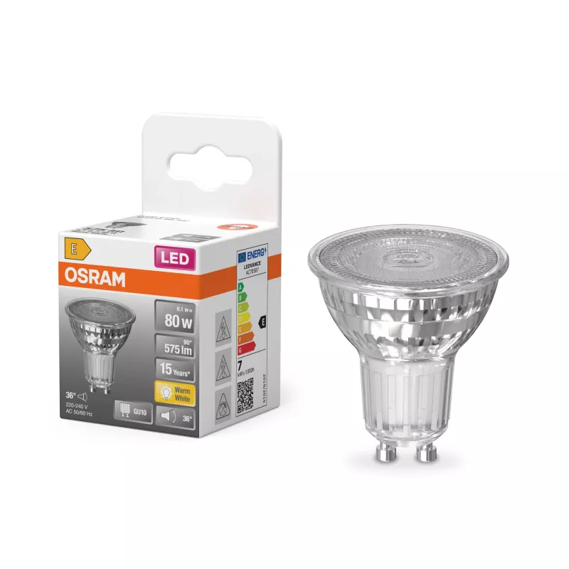 Osram Parathom Reflector GU10 6.1 W Silts Balts