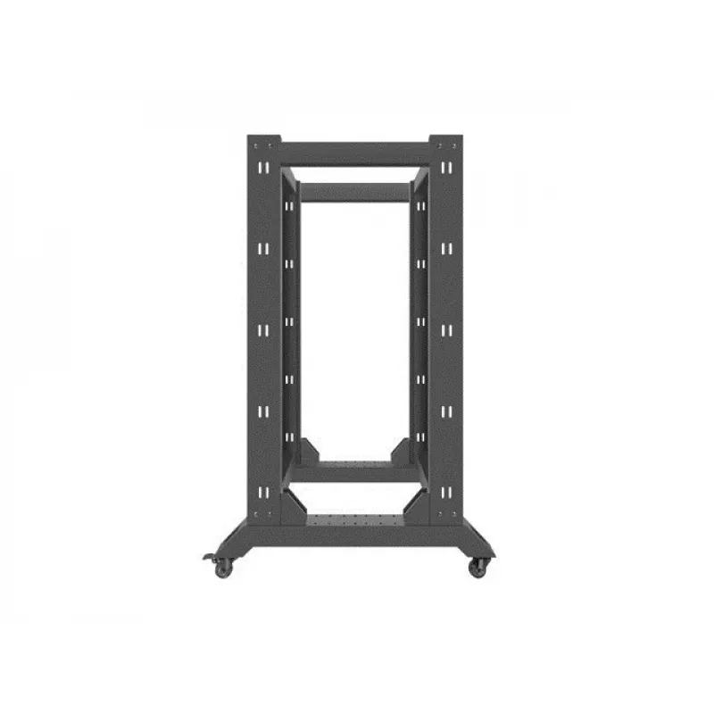 Brīvi stāvošs statīvs LANBERG OR01-6822-B 22U, 600 mm x 800 mm, melns, 600 kg slodze