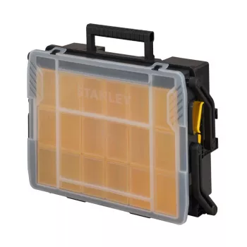 Kastīte mazām detaļām Stanley Sortmaster Daudzlīmeņu Organizētājs Melns Caurspīdīgs 400x420x315 mm