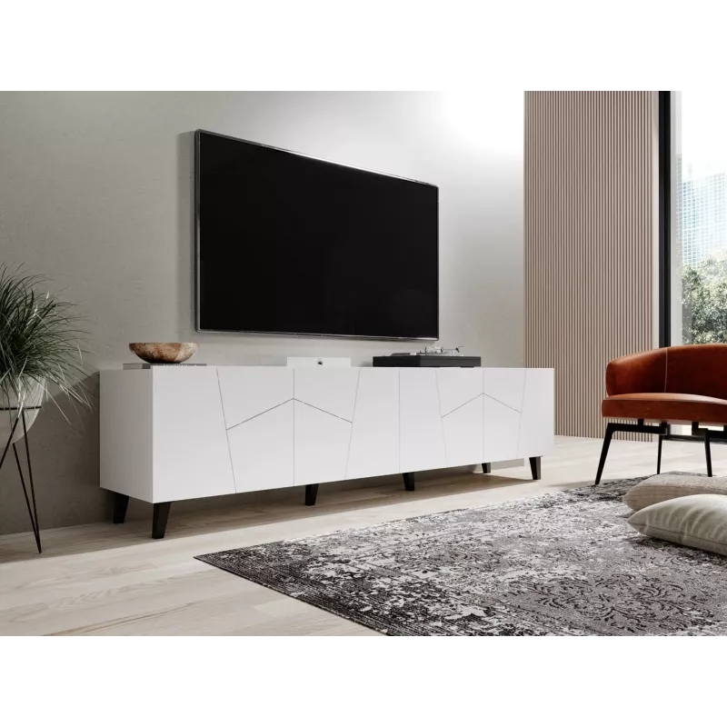 RTV skapis ETNA 200x42x52 balts matēts
