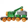 BRIO Clever Crane Wagon Lift and Load Black Green