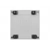 19 collu 42U LANBERG stāvošais skapis 600×600 mm Pelēks ar stikla durvīm un LCD (Flat Pack)