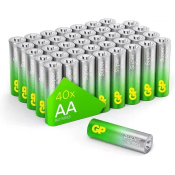 GP Long Lasting Power sārma AA baterijas 1,5 V, 20 gab. iepakojums