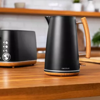 Cecotec ThermoSense 400 elektriskā tējkanna, 1,7 l, 3000 W, Black Woody