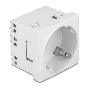 DeLOCK 81425 CEE 7/3 kontaktligzda 250V 16A balta