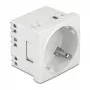 DeLOCK 81425 CEE 7/3 kontaktligzda 250V 16A balta