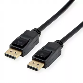 Value DisplayPort savienojuma kabelis, DisplayPort spraudnis – DisplayPort spraudnis, 1.50 m, melns, 11.99.5798, ekranēts
