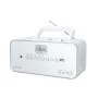 Pārnēsājama stereo sistēma Muse M-28RDW — CD/MP3 atskaņotājs, FM/MW uztvērējs, 3W RMS, balta, 1.4 kg