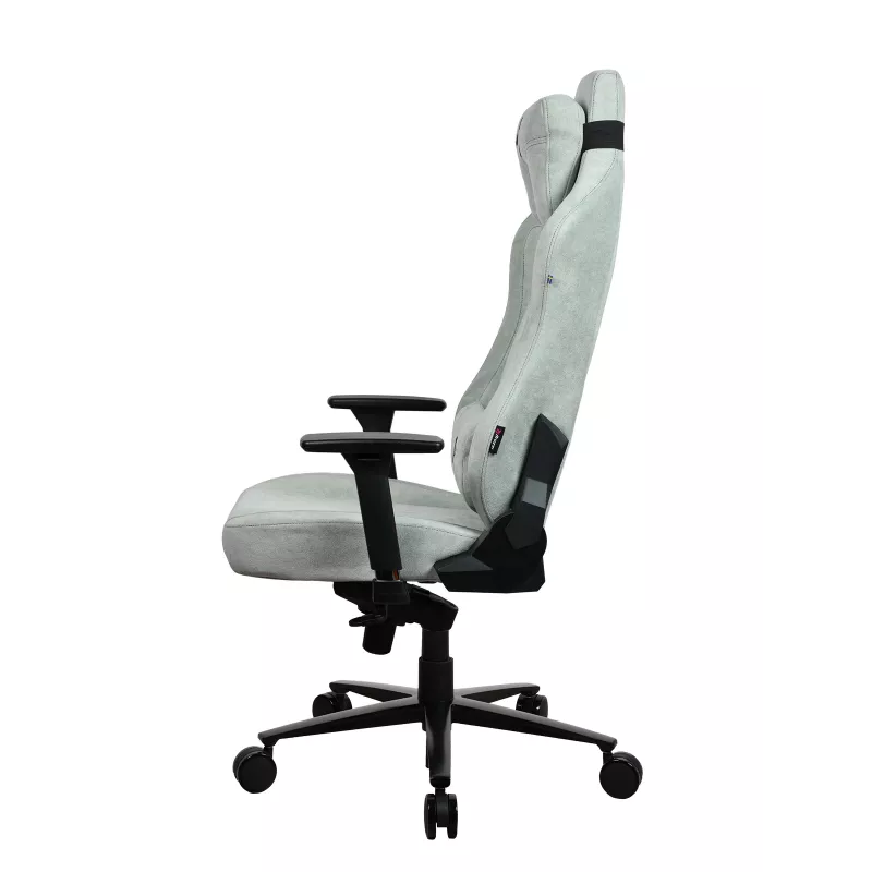 Spēļu krēsls Arozzi Vernazza SoftFabric Pearl Green — ergonomisks auduma sēdeklis