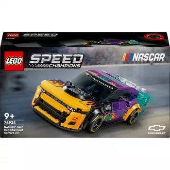 LEGO Speed Champions 76935 NASCAR Next Gen Chevrolet Camaro ZL1 būvējams modelis, 328 gabali, 1 minifigūra, 9+ gadi
