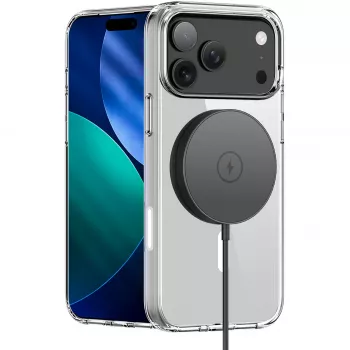 Nevox StyleShell SHOCKFlex - iPhone 17 Pro Max caurspīdīgs, saderīgs ar MagSafe