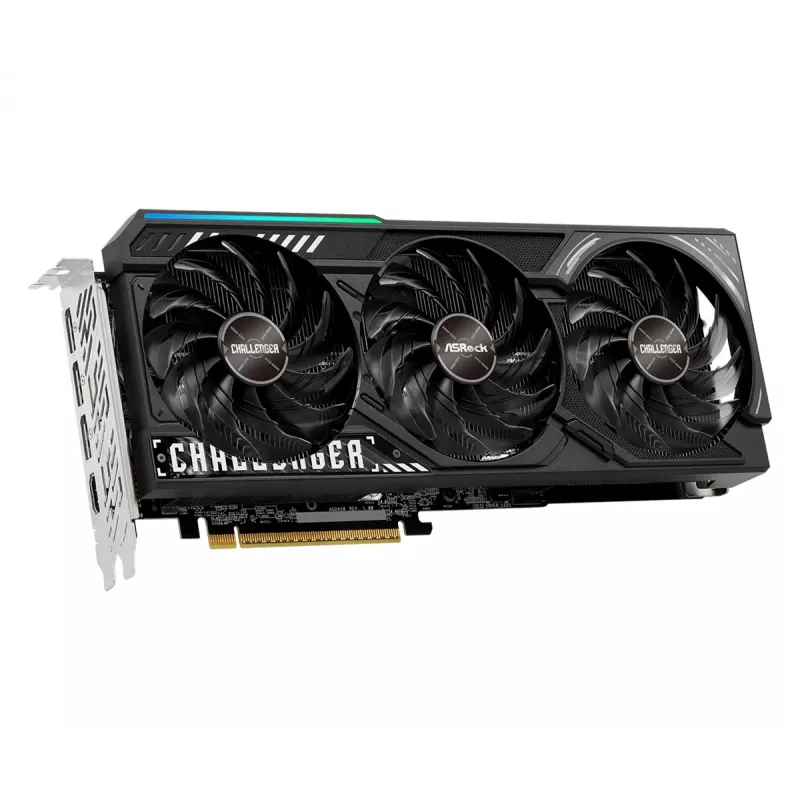 Grafikas karte ASRock Challenger Radeon RX 9070 XT — 16 GB GDDR6, 256-bit, PCIe 5.0, 3 ventilatoru aktīvā dzesēšana