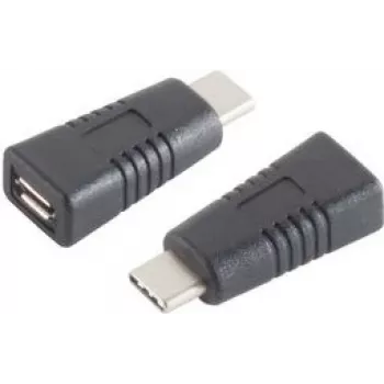 Pārejas savienotājs ShiverPeaks BS13-20014 USB 3.1 Type-C uz Micro-USB 2.0 Type-B Melns
