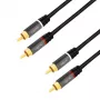 LogiLink CA1202 Audio kabelis 1 m 2 x RCA Melns (CA1202)