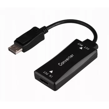 Video kabeļa adapteris GEMBIRD A-HDMIF30-DPM-01 HDMI Type A uz DisplayPort 0.15 m Melns