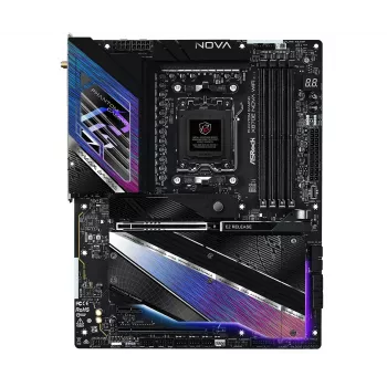 Mātesplate ASRock X870 NOVA WIFI — AMD X870, Socket AM5, ATX, 4× DIMM DDR5, 256GB, Wi‑Fi 7, 5GbE