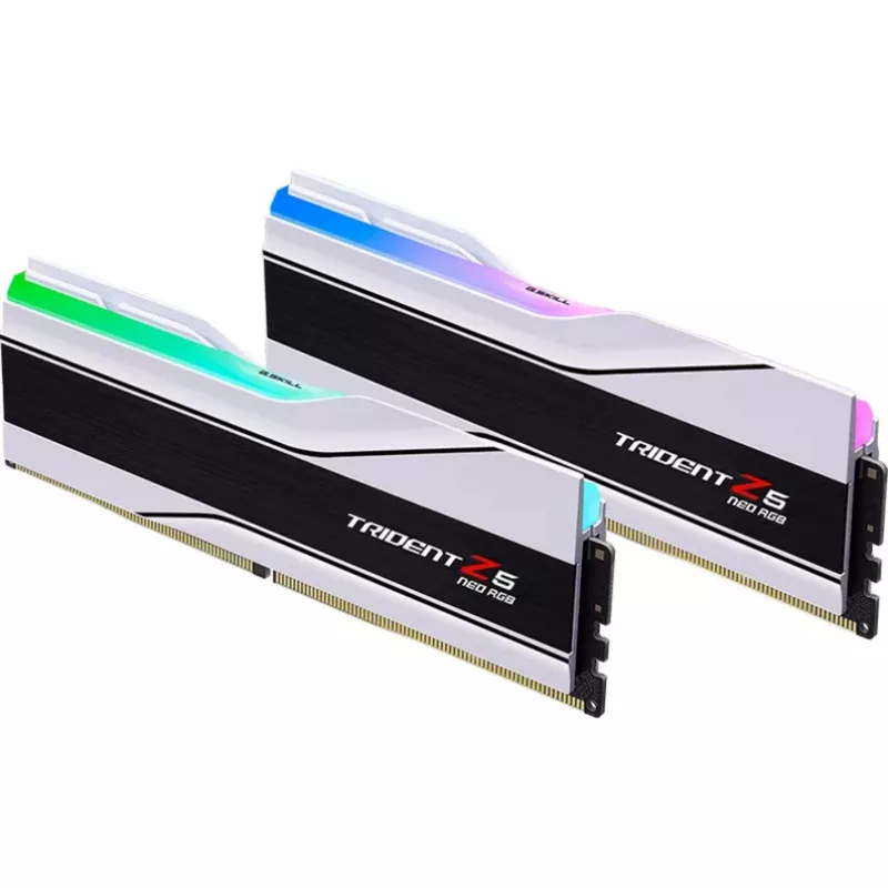 G.Skill Trident Z5 Neo RGB 32 GB (2x 16 GB) DDR5-6000 CL26 atmiņas komplekts, balts, AMD EXPO