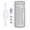 Spēļu tastatūra NZXT KB-101NW-DE Function Elite MiniTKL, balta, vācu izkārtojums