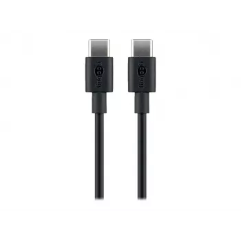 Goobay 66318 USB-C kabelis melns 1m