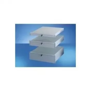 SCHROFF 48,30cm (19) atvilktne - 1HE RAL7035 (26.10.4077)