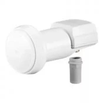Wentronic Goobay Universal Single LNB, balts-pelēks - digitālais SAT LNB (DVB-S2) 1 abonentam (4K/HDTV/3D uztveršana) (67269)