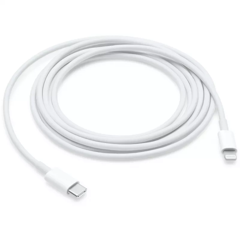 USB-C uz Lightning kabelis Apple MQGH2ZM/A — 2 m, balts, vīriešu-vīriešu