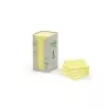Piezīmju lapiņas Post-It FT510110347, 76 × 76 mm, dzeltenas, 100% pārstrādāts papīrs