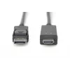 Adaptera kabelis DisplayPort 1.2 ar fiksatoru 4K 60Hz UHD DP/HDMI A M/M melns 2 m