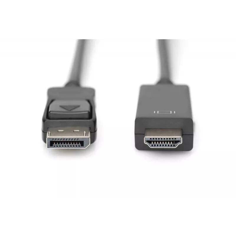 Adaptera kabelis DisplayPort 1.2 ar fiksatoru 4K 60Hz UHD DP/HDMI A M/M melns 2 m