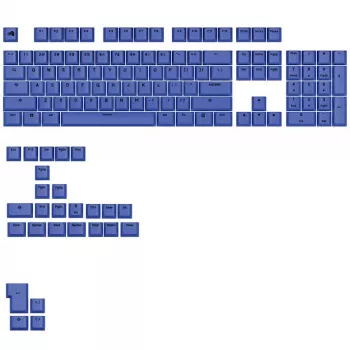 Keycap komplekts GLORIOUS GPBT Basics Mana Blue — PBT, ANSI izkārtojums