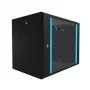 Pie sienas montējams skapis Extralink Rackmount 9U 600x450 Melns