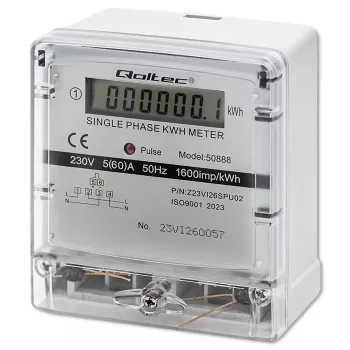 Vienfāzes elektroniskais enerģijas patēriņa skaitītājs 230V LDC