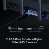 Bezvadu maršrutētājs MERCUSYS MR47BE — Tri‑joslu Wi‑Fi 7 (2.4/5/6 GHz), 9300 Mbps, 3× RJ‑45, 2.5GbE, 6 ārējās antenas