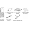 Grandstream DP725 DECT HD bezvadu klausule ar 1,8 collu TFT krāsu displeju, 20 SIP kontiem/līnijām, push-to-talk, pelēkā krāsā