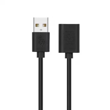 Pagarinātājs USB AM-AF 1,8 m melns