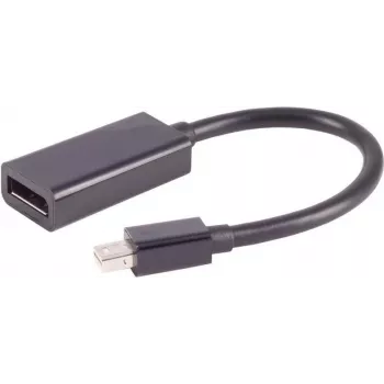 shiverpeaks ®-BASIC-S--Mini DisplayPort 1.2 Adapter, Mini DisplayPort spraudnis uz DisplayPort ligzdu, 4K, 0,2m (BS10-01032)