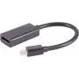 shiverpeaks ®-BASIC-S--Mini DisplayPort 1.2 Adapter, Mini DisplayPort spraudnis uz DisplayPort ligzdu, 4K, 0,2m (BS10-01032)