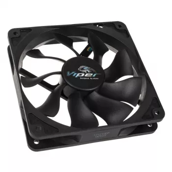 AKASA Viper 120mm korpusa ventilators - Melns