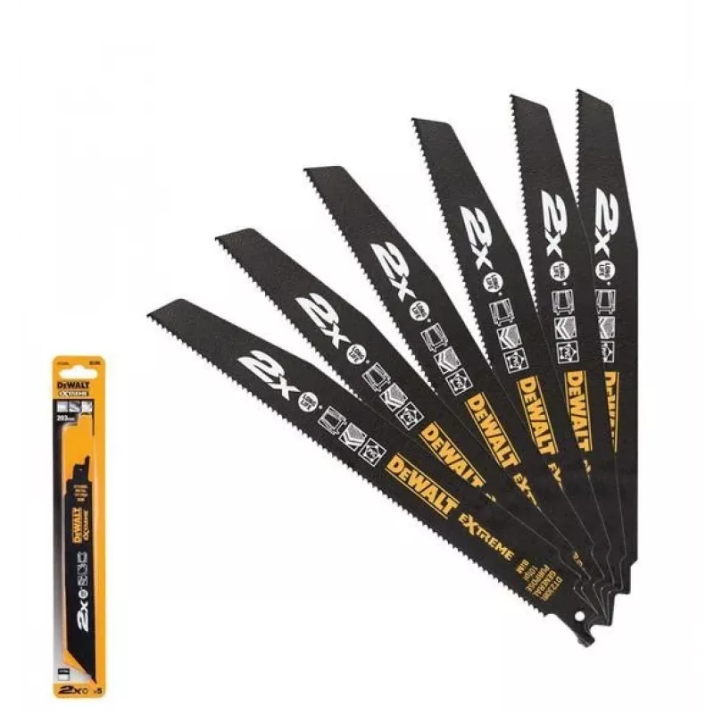 DeWALT DT2408L-QZ finierzāģa asmens, augstoglekļa tērauds (HCS), 5 gab.
