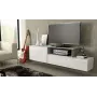 Cama TV skapis SIGMA 3 180 balts/balts glancēts + sonomas ozols
