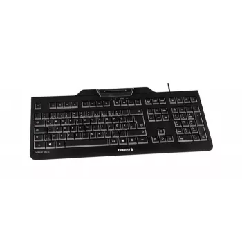 CHERRY KC 1000 SC tastatūra USB QWERTZ Šveices izkārtojums Melna