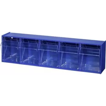 Uzglabāšanas kaste Allit VarioPlus ProFlip 464430 — 600×165×135 mm, zila