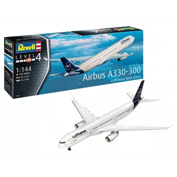 Plastmasas lidmašīnas modelis REVELL Airbus A330-300 Lufthansa mērogs 1:144